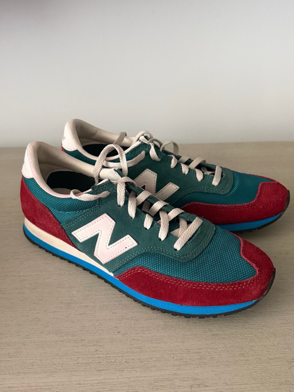 New Balance Women’s Teal and Red Retro Runner